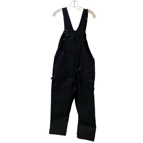 Carhartt Duck Black Gold Detailing Bib Overalls R01 40x34 - Picture 6 of 9